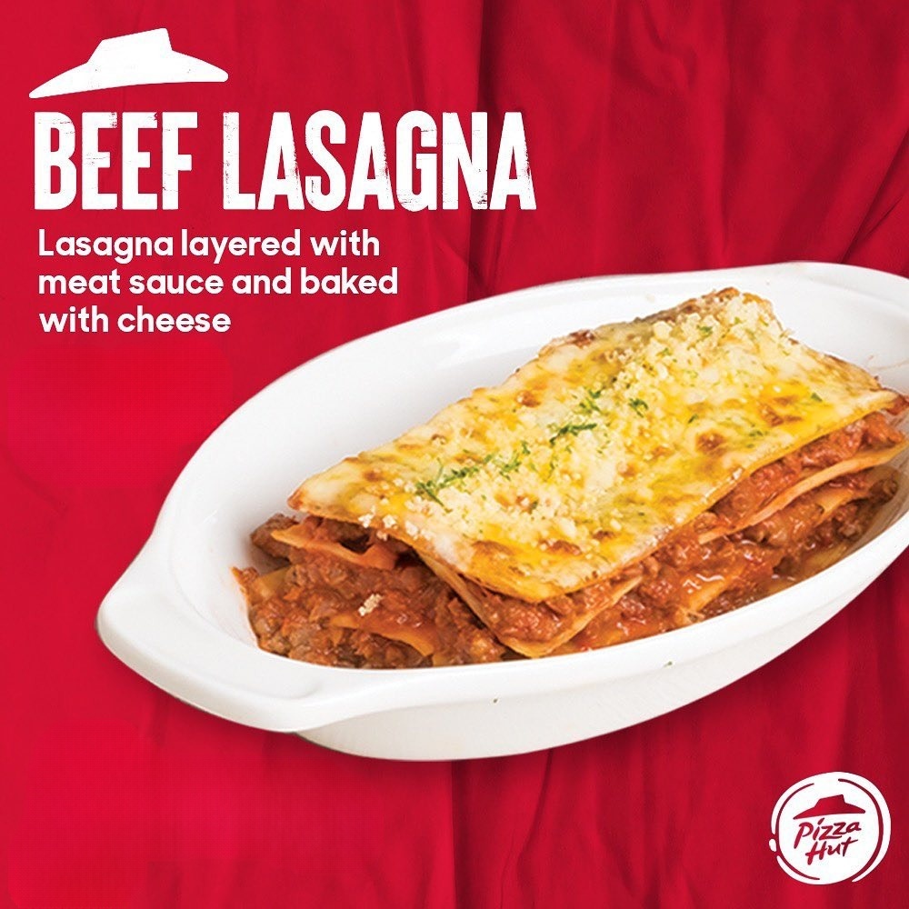 review beef lasagna pizza hut